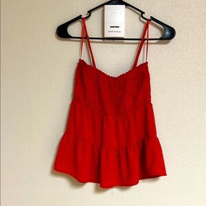 Red Sleeveless Top